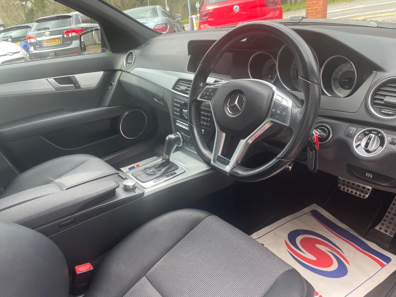 2013 Mercedes-Benz C Class 2.1 C220 CDI BlueEFFICIENCY AMG Sport 4dr Auto - 1/2 LEATHER - NAV - E/F/ MIRRORS BLUETOOTH