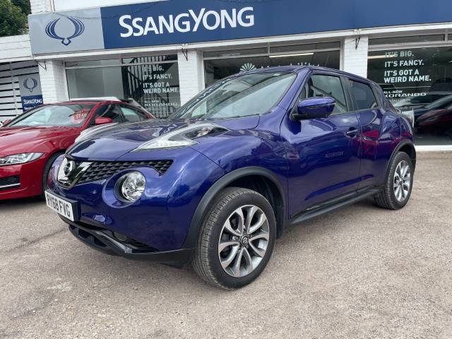 Nissan Juke 1.6 [112] Tekna 5dr CVT [Bose] - FNSH - 360 CAMERA - H/LEATHER - SAT NAV - BLUETOOTH - H/LEATHER Hatchback Petrol Blue