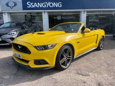 Ford Mustang GT 5.0 - FSH  - NAV - H/LEATHER - SHAKER SOUND - PARKING SENSORS Convertible Petrol Yellow at CSG Motor Company Chalfont St Giles