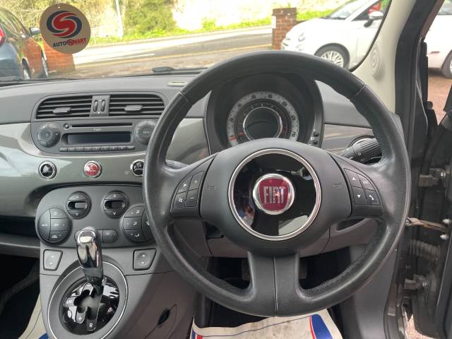 2013 Fiat 500 0.9 TwinAir Lounge 3dr Dualogic - ONE OWNER - ELECTRIC SUNROOF - BLUETOOTH