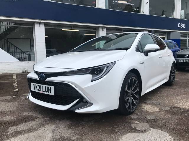 Toyota Corolla 1.8 VVT-i Hybrid Excel 5dr CVT Hatchback Petrol / Electric Hybrid White