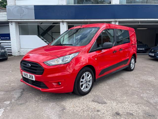 Ford Transit Connect 1.5 EcoBlue 120ps Trend D/Cab Van Powershift - 5 SEATS - TOW PACK - ICE PACK - 1 OWNER - F Crew Van Diesel Red
