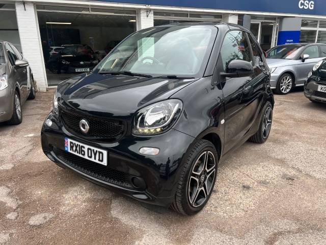 Smart Fortwo Cabrio 0.9 Turbo Prime Premium 2dr Auto - 1 OWNER - H/LEATHER - BLUETOOTH - Convertible Petrol Black