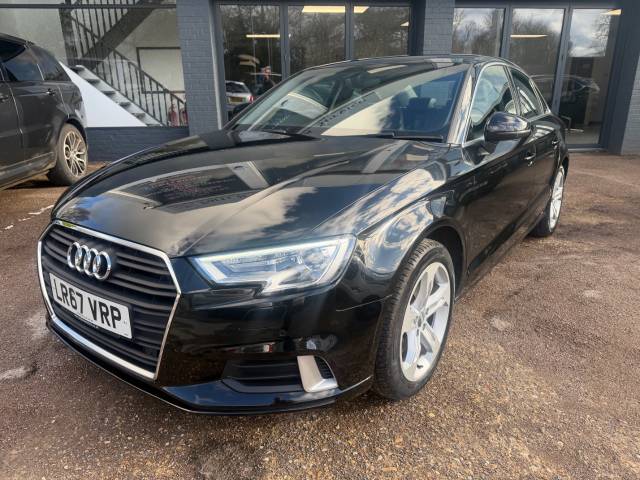 Audi A3 2.0 TFSI Sport 4dr S Tronic - HEATED LEATHER - PARKING SENSORS - SAT NAV Saloon Petrol Black