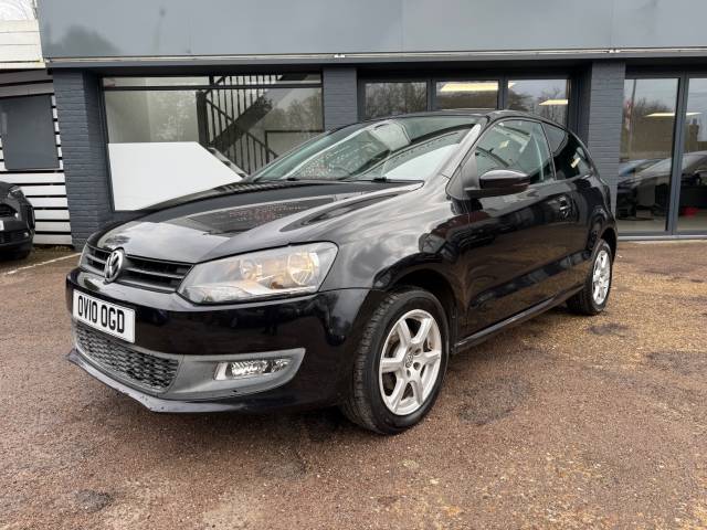 Volkswagen Polo 1.2 70 Moda 3dr [AC] - SERVICES HISTORY - ALLOYS - Hatchback Petrol Black