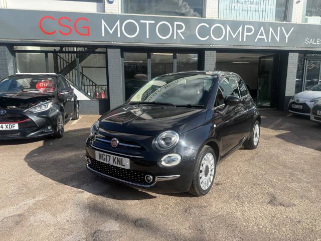 Fiat 500 0.9 TwinAir Lounge 3dr - REAR SESNORS - AIR CON - BLUETOOTH Hatchback Petrol Black