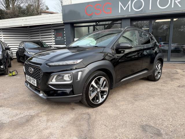 Hyundai KONA 1.6T GDi Blue Drive Premium GT 5dr 4WD DCT - SUNROOF - HEAD UP DISPLAY - FHSH Hatchback Petrol Black
