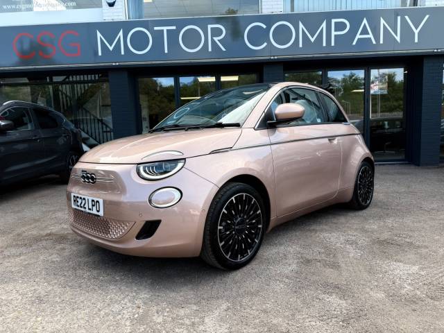 Fiat 500 0.0 87kW La Prima 42kWh 2dr Auto - 1 OWNER - CAR PAY - HEATED SEATS Convertible Electric Rose Gold