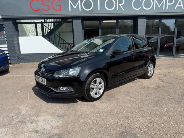 Volkswagen Polo 1.0 Match Edition 5dr - FSH- AIR CON - BLUETOOTH - Hatchback Petrol Black
