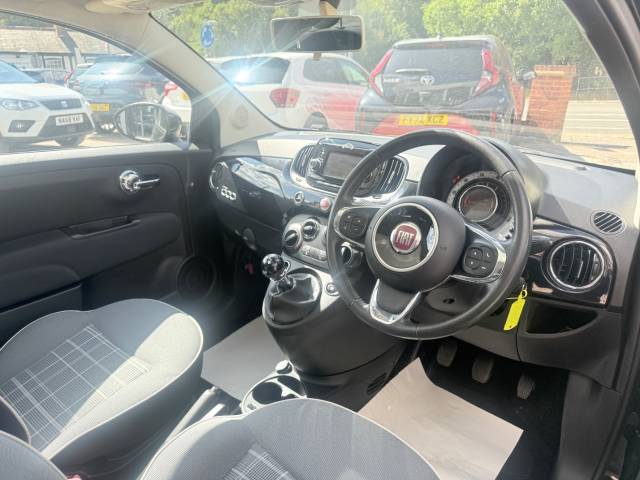 2018 Fiat 500 1.2 Lounge 3dr - PAN ROOF - REAR SENSORS - FSH - B/TOOTH
