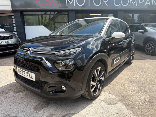 Citroen C3 1.2 PureTech 110 Shine Plus 5dr - FSH - CAR PLAY - BLUETOOTH - REAR CAMERA Hatchback Petrol Black
