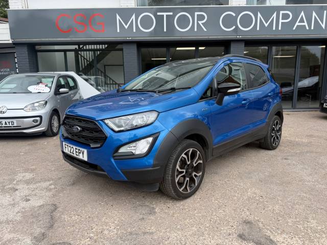 Ford Ecosport 1.0 EcoBoost 125 Active 5dr - FSH - FULL LEATHER Hatchback Petrol Blue