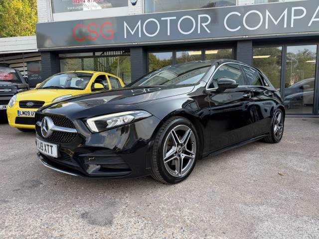 Mercedes-Benz A Class 1.3 A180 AMG Line Premium 5dr - H/LEATHER - PARKING SESNORS - NAV - FMSH Hatchback Petrol Black